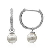 Boucles d'oreilles en argent et Perle de culture d'eau douce