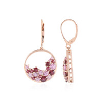 Boucles d'oreilles en or et Grenat Rhodolite (KM by Juwelo)