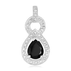 Pendentif en argent et Spinelle noir