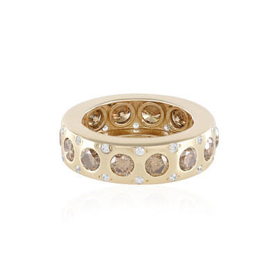 Bague en or et Diamant champagne I3 (de Melo)