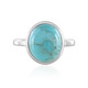 Bague en argent et Turquoise bleue de Mohavie