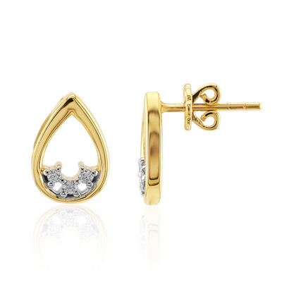 Boucles d'oreilles en or et Diamant SI1 (G) (Annette)