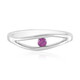 Bague en argent et Grenat magenta