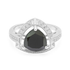 Bague en argent et Hématite noire