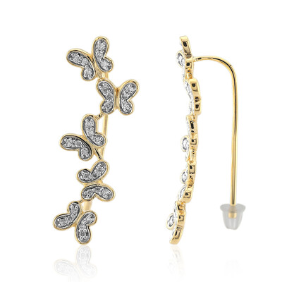 Boucles d'oreilles en or et Diamant SI1 (G) (Annette)