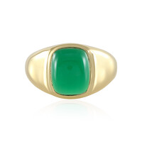 Bague pour homme en argent et Onyx vert