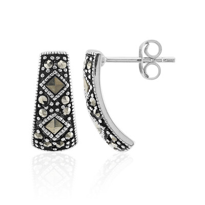 Boucles d'oreilles en argent et Marcassite