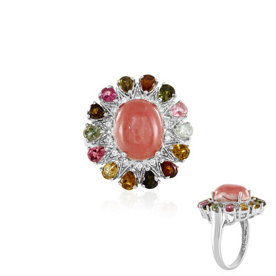 Bague en argent et Rhodochrosite