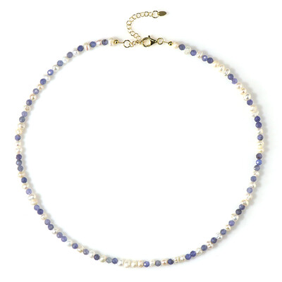 Collier en argent et Tanzanite