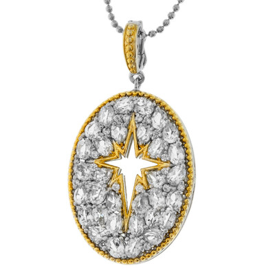 Collier en argent et Topaze blanche (Dallas Prince Designs)