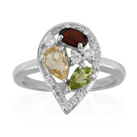 Bague en argent et Citrine