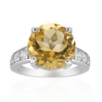 Bague en argent et Citrine