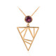 Collier en argent et Grenat Rhodolite