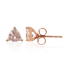 Boucles d'oreilles en or et Morganite