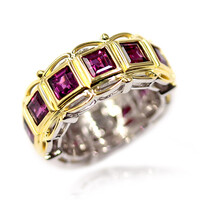 Bague en argent et Grenat Rhodolite (Dallas Prince Designs)