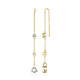 Boucles d'oreilles en argent et Topaze blanche