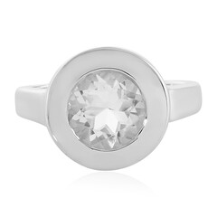 Bague en argent et Quartz blanc