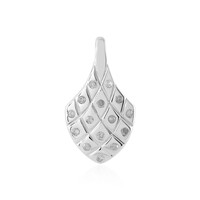 Pendentif en argent et Diamant I4 (J)