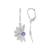 Boucles d'oreilles en argent et Tanzanite (SAELOCANA)