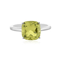 Bague en argent et Quartz citron