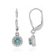 Boucles d'oreilles en argent et Apatite bleue