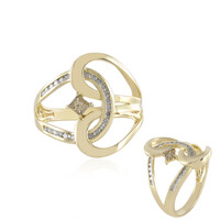 Bague en or et Diamant champagne I2 (de Melo)