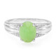 Bague en argent et Chrysoprase impériale