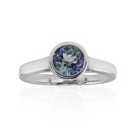 Bague en argent et Tanzanite non chauffée