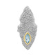 Pendentif en argent et Topaze bleu Suisse (MONOSONO COLLECTION)