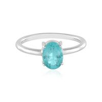 Bague en argent et Apatite bleue