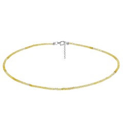 Collier en argent et Opale jaune