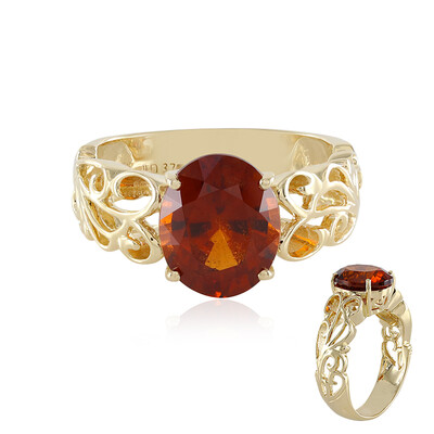 Bague en or et Grenat Hessonite