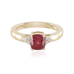 Bague en or et Spinelle rouge noble Luc Yen (AMAYANI)