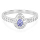 Bague en argent et Tanzanite