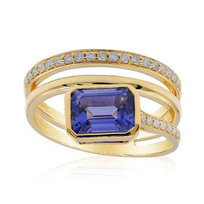 Bague en or et Tanzanite AAA (CIRARI)