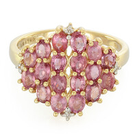 Bague en or et Saphir Padparadscha non chauffé (AMAYANI)