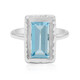 Bague en argent et Topaze bleu ciel (MONOSONO COLLECTION)