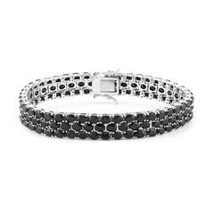 Bracelet en argent et Spinelle noir