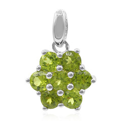 Pendentif en argent et Vésuvianite