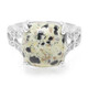 Bague en argent et Jaspe Dalmatien