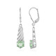 Boucles d'oreilles en argent et Fluorite verte (SAELOCANA)