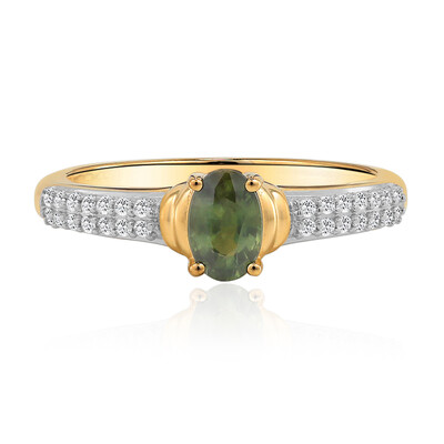 Bague en or et Saphir vert du Queensland (Mark Tremonti)