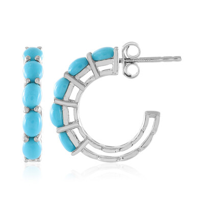 Boucles d'oreilles en argent et Turquoise Sleeping Beauty