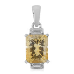 Pendentif en argent et Citrine multicolore