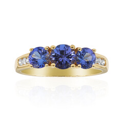 Bague en or et Tanzanite AAA