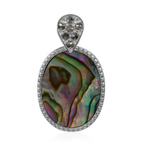 Pendentif en argent et Coquillage d'Abalone (Annette classic)