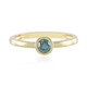 Bague en or et Diamant bleu I2