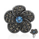 Bague en argent et Topaze bleu Suisse (Annette classic)