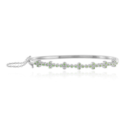 Bracelet en argent et Grenat Tsavorite