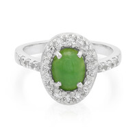 Bague en argent et Chrysoprase impériale